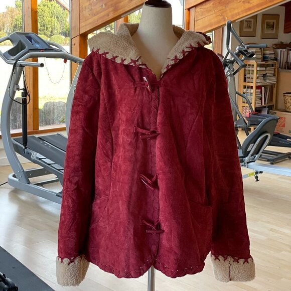 Torrid Jackets & Blazers - Torrid Suede Hoodie Jacket Size 2 18/20